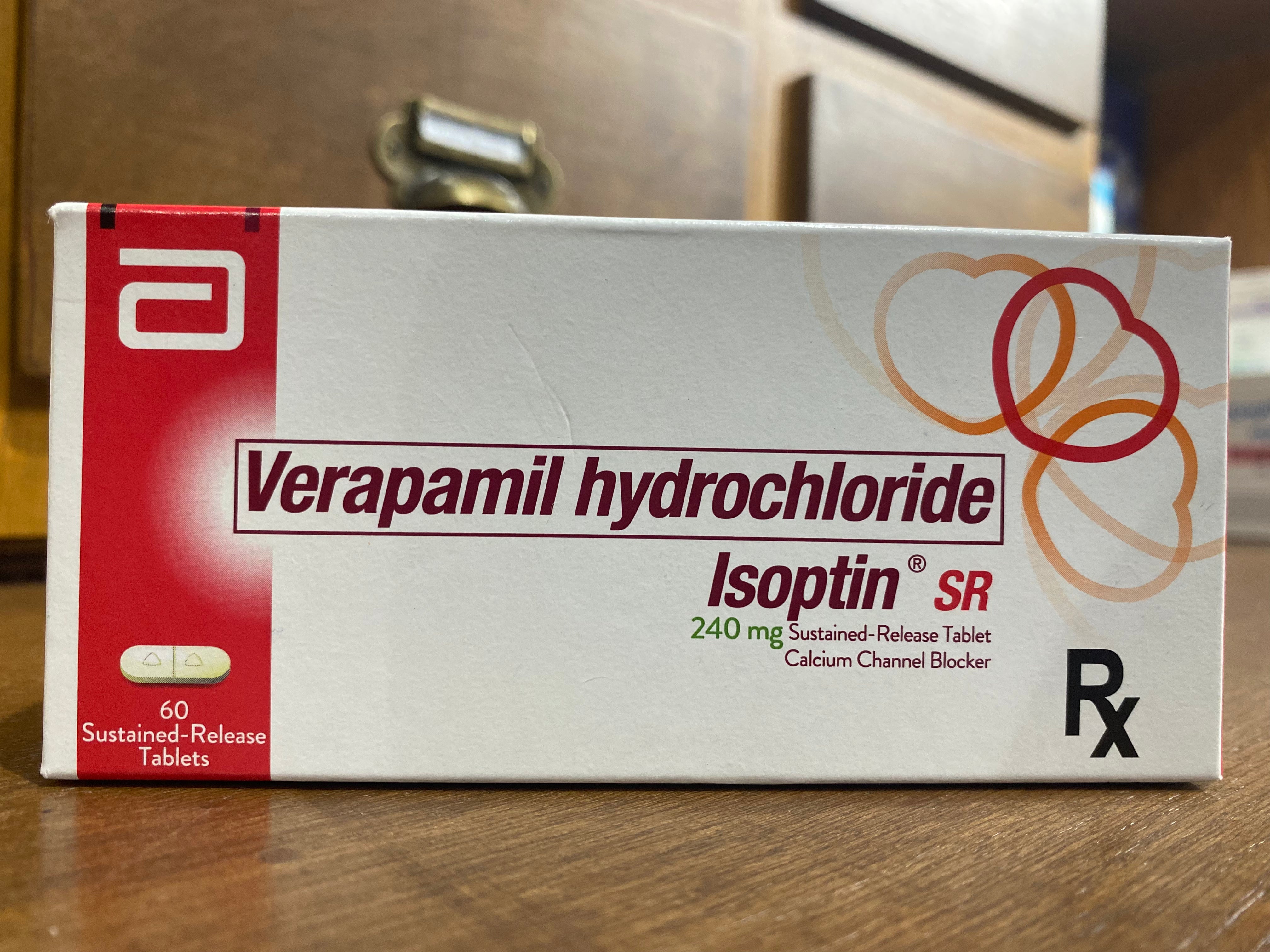 Verapamil Hydrochloride (Isoptin SR) 240mg Sustained-Release Tablet ...
