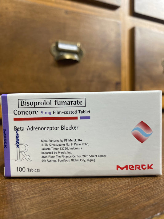 Bisoprolol Fumarate (CONCORE) 5 mg Film-Coated Tablet