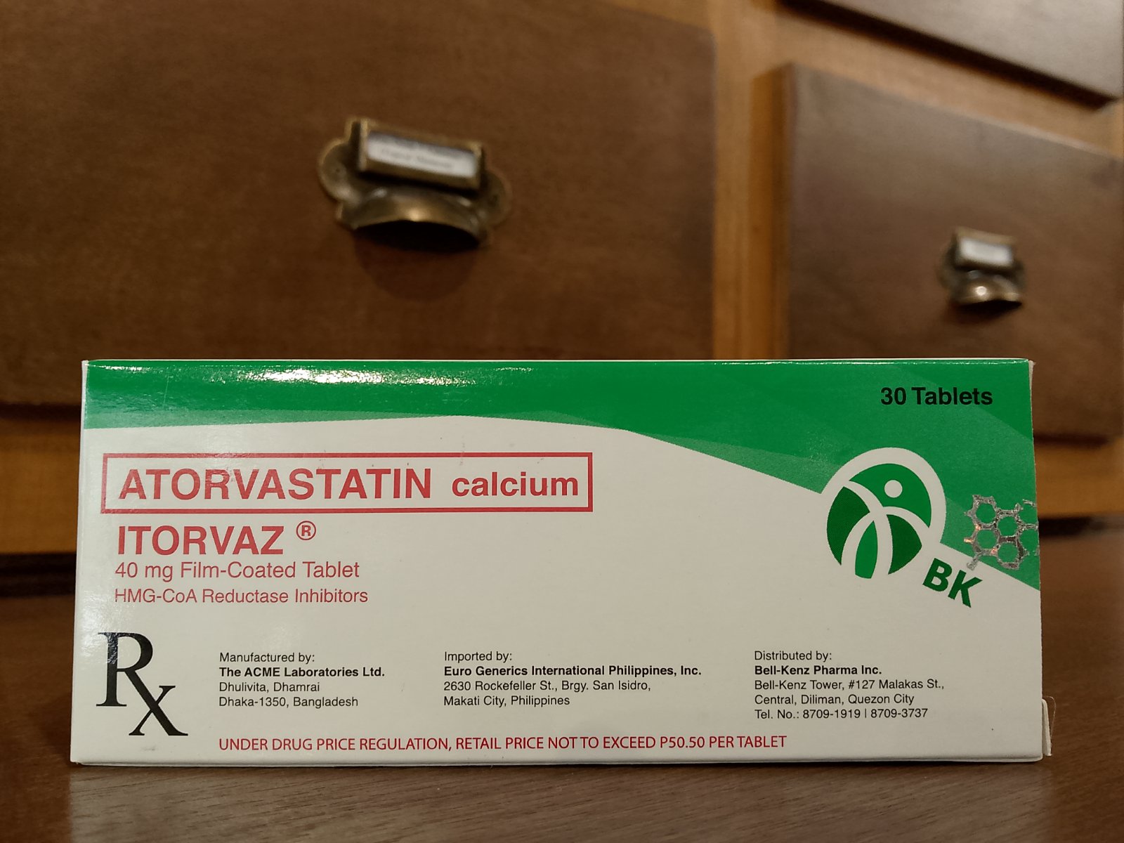 Fc Tablet Atorvastatin (Itorvaz) 40mg FC Tab – Meds for All