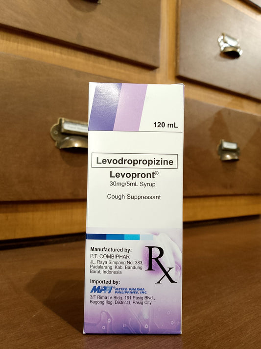 Levodropropizine (Levopront) 30mg/5mL, 120mL Syrup