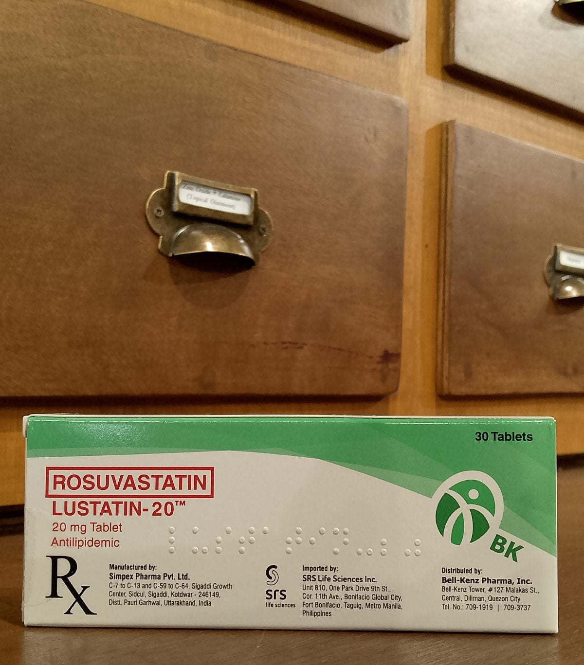 Rosuvastatin (Lustatin-20) 20mg Tablet