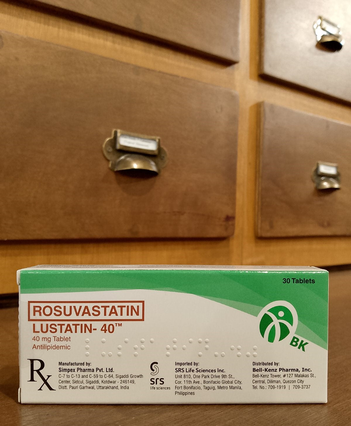 Rosuvastatin (Lustatin-40) 40mg Tablet