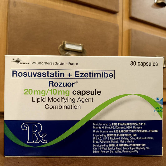 Rosuvastatin + Ezetimibe (Rozuor) 20mg/10mg Capsule