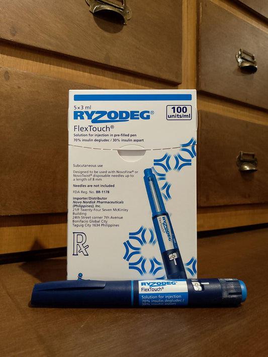 Insulin Aspart + Insulin Degludec (Ryzodeg FlexTouch), 3mL Solution for Injection
