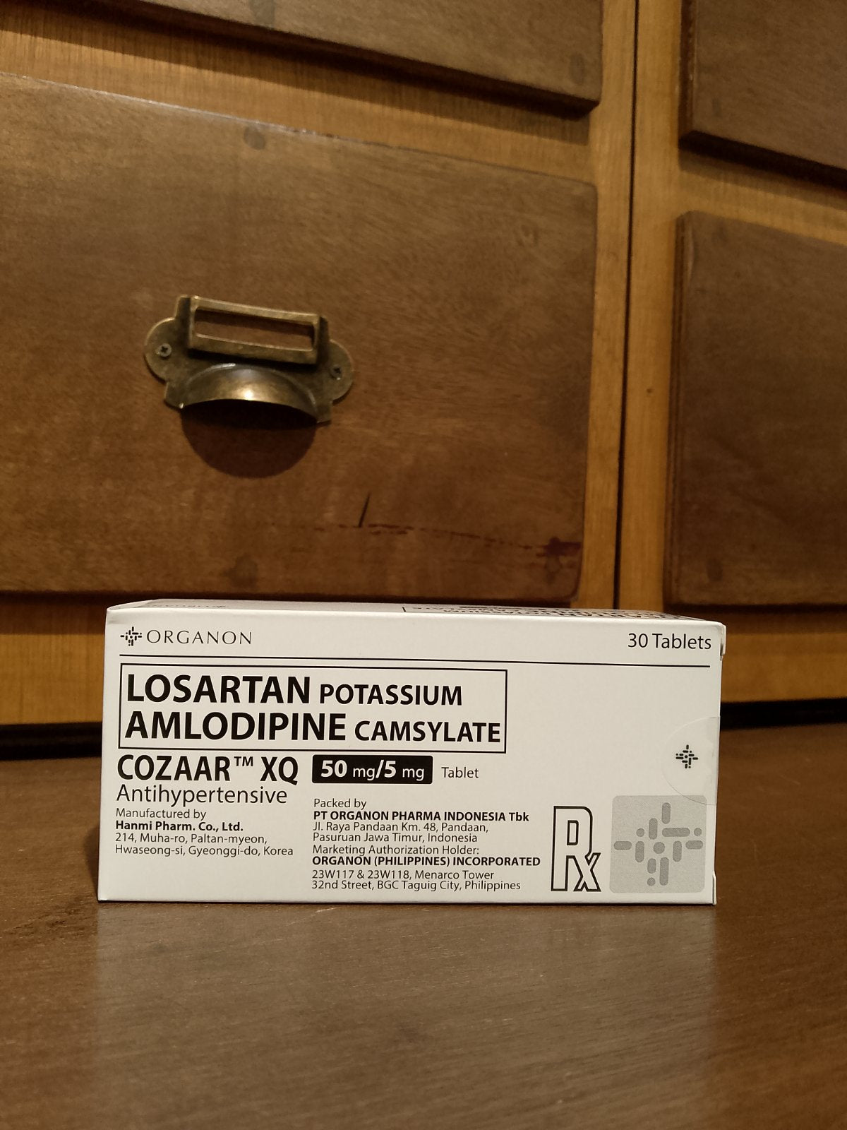 Losartan Potassium + Amlodipine Camsylate 50mg/5mg tablet (Cozaar XQ)