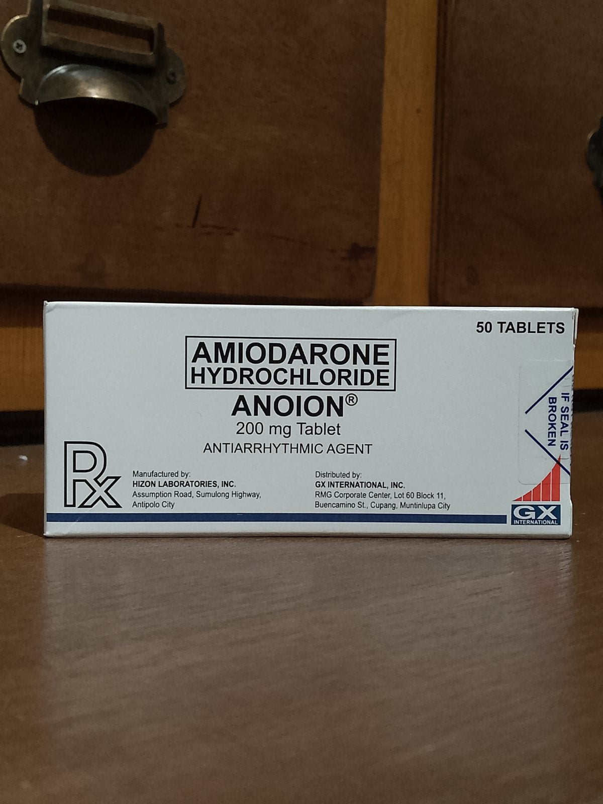 Amiodarone Hydrochloride (Anoion) 200mg Tablet