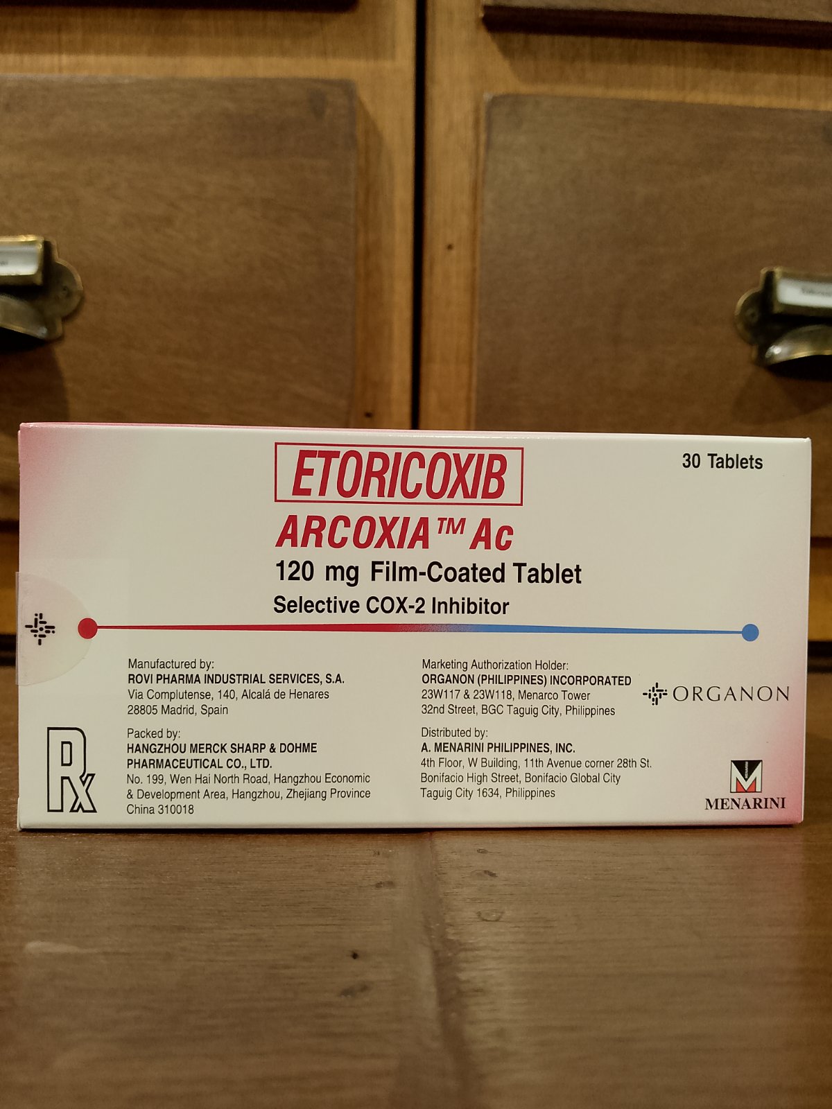 Etoricoxib (Arcoxia Ac) 120mg Film-Coated Tablet