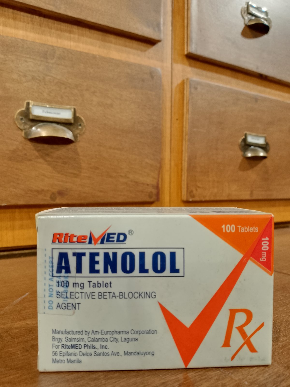 Atenolol (RITEMED) 100 mg Tablet – Meds for All