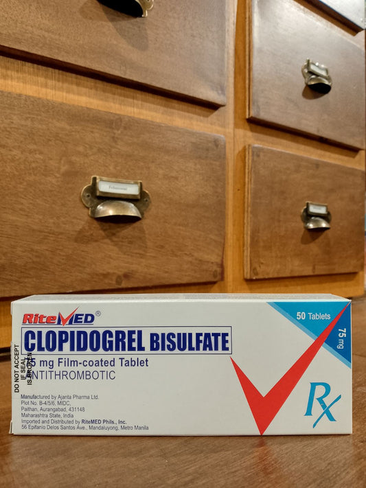 Clopidogrel (RITEMED) 75mg Film-coated Tablet