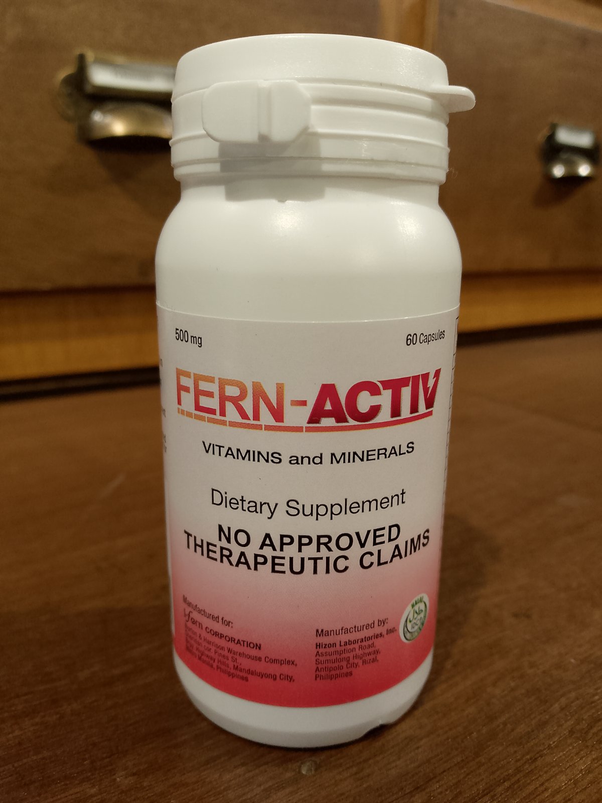 Vitamins + Minerals (FERN-ACTIV) 500mg capsule 60's