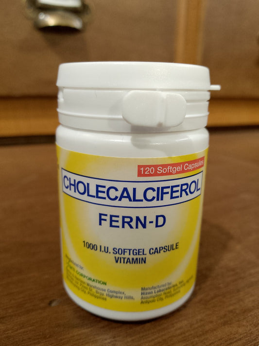 Cholecalciferol (FERN-D) 1000 I.U. 120's Softgel Capsule Vitamin