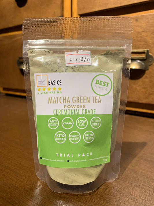 PFM Matcha Green Tea Powder - Ceremonial Grade 50g