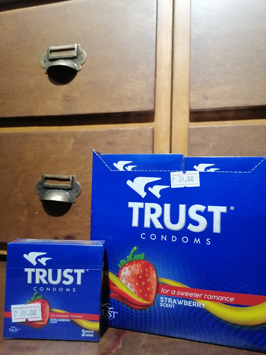 CONDOM (TRUST) STRAWBERRY