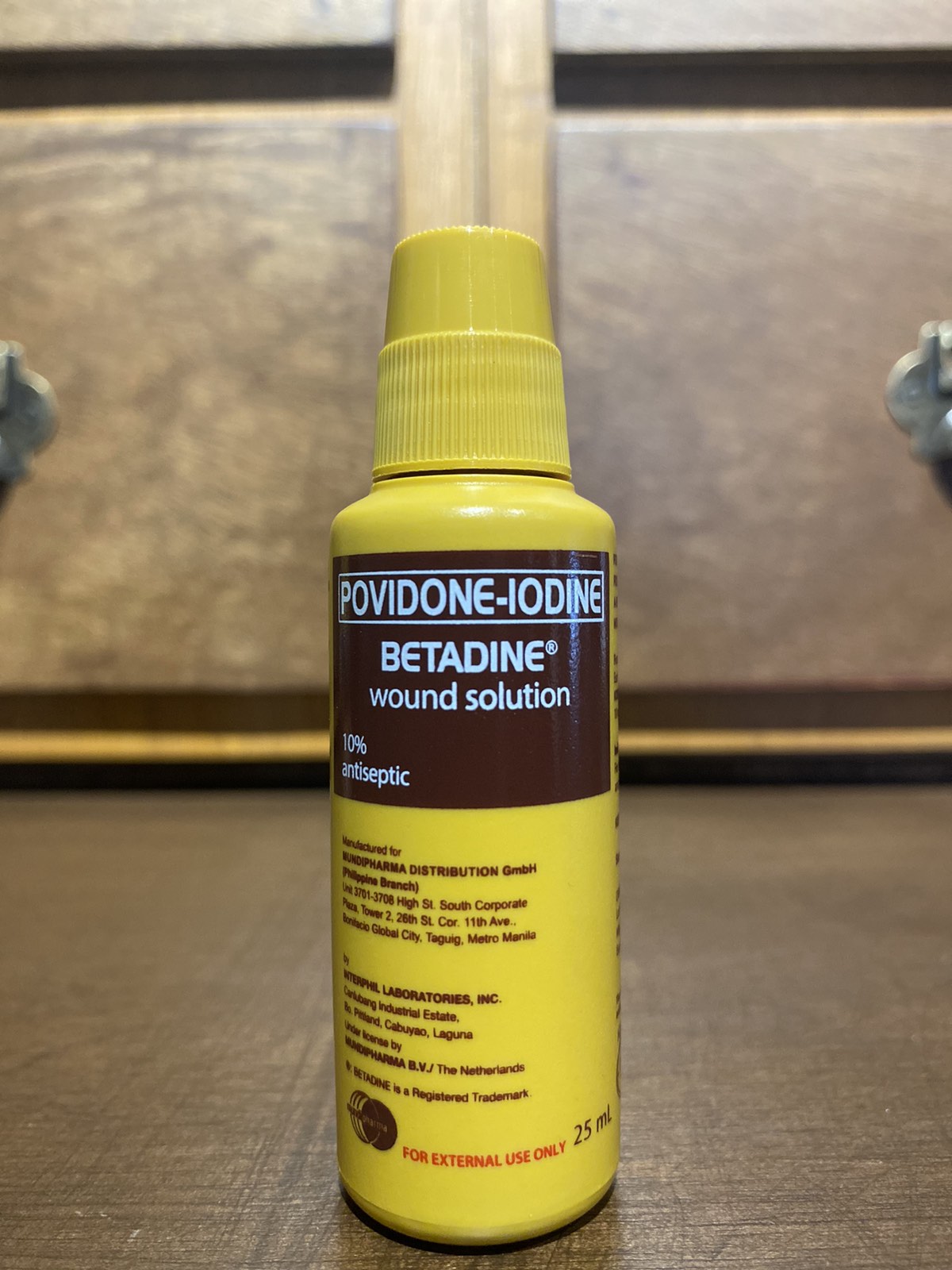 Povidone-Iodine (Betadine Wound Solution), 25mL