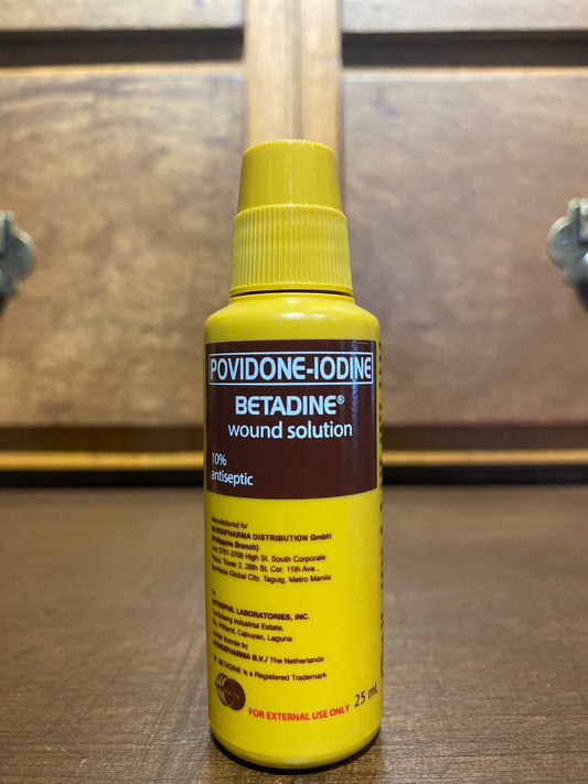 Povidone-Iodine (Betadine Wound Solution), 25mL