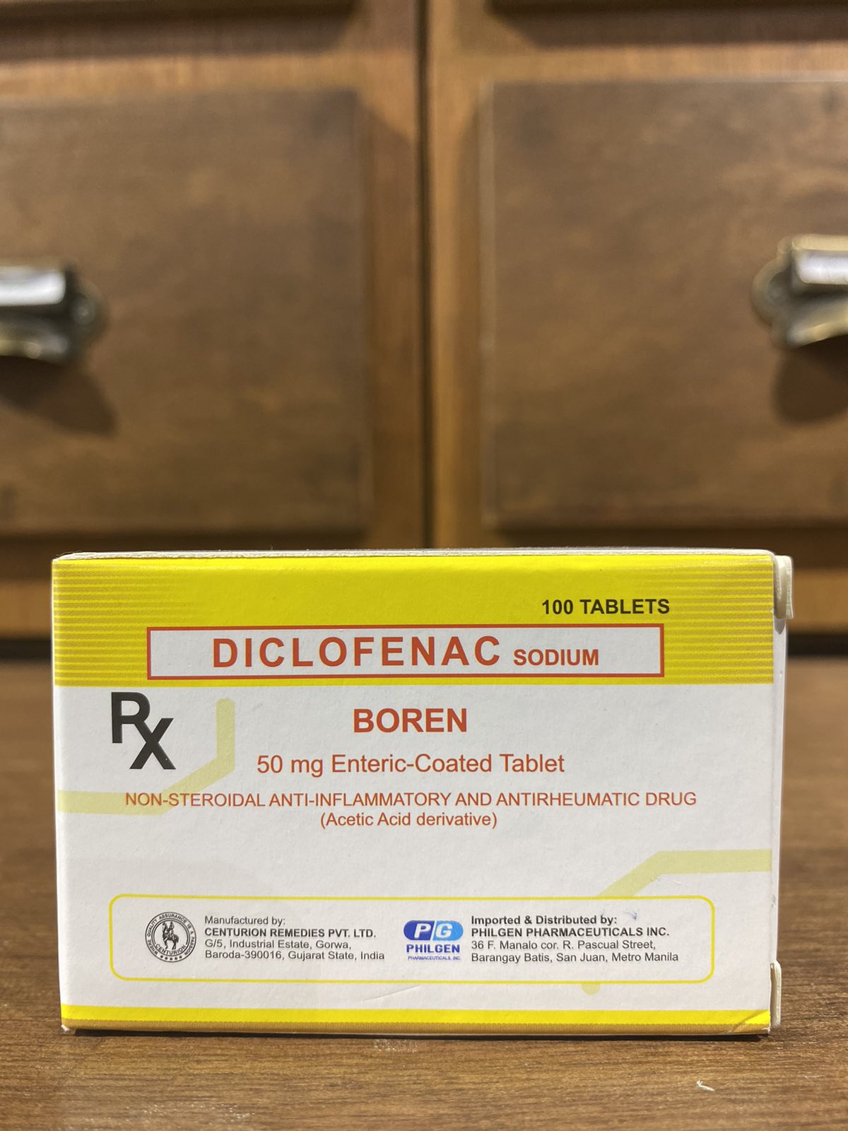 Diclofenac Sodium (BOREN) 50mg Enteric-coated Tablet