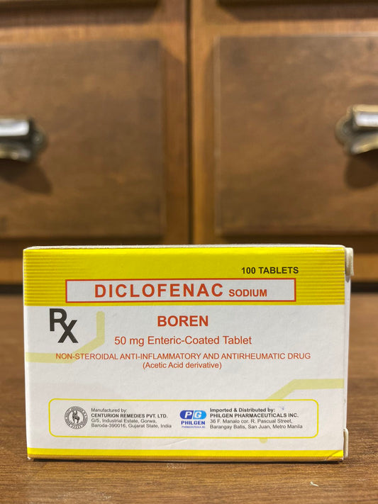 Diclofenac Sodium (BOREN) 50mg Enteric-coated Tablet