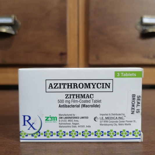 Azithromycin (ZITHMAC) 500mg Film-Coated Tablet