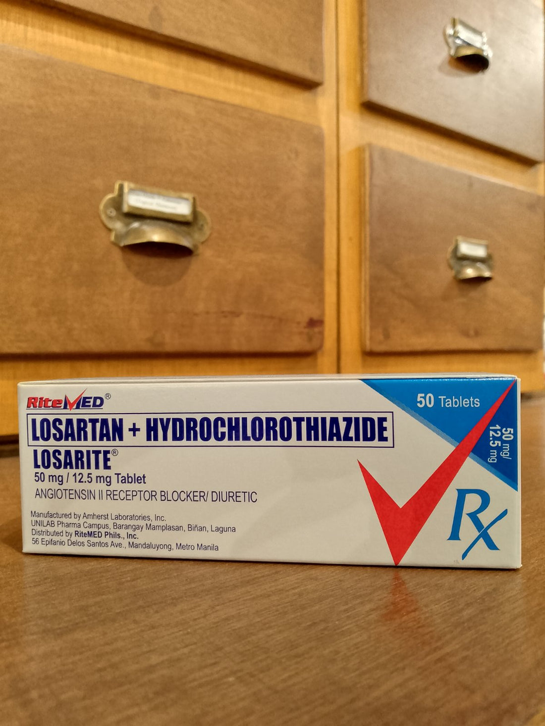Losartan + Hydrochlorothiazide [Ritemed Losarite] 50 mg/12.5 mg Tablet ...