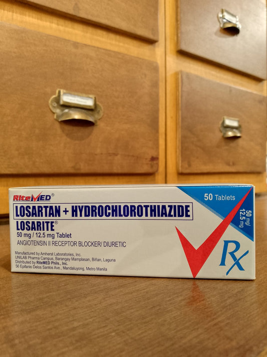 Losartan + Hydrochlorothiazide [Ritemed Losarite] 50 mg/12.5 mg Tablet