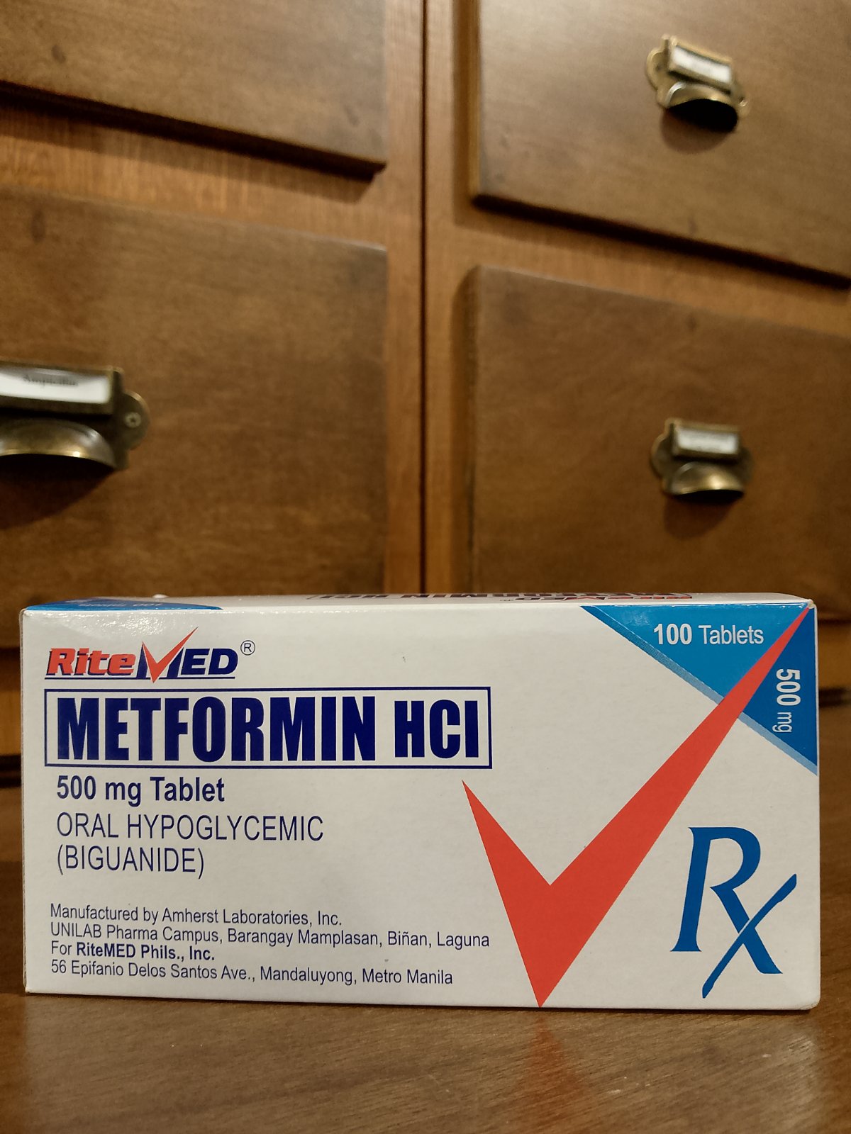 Metformin Hydrochloride (RiteMed) 500mg Tablet