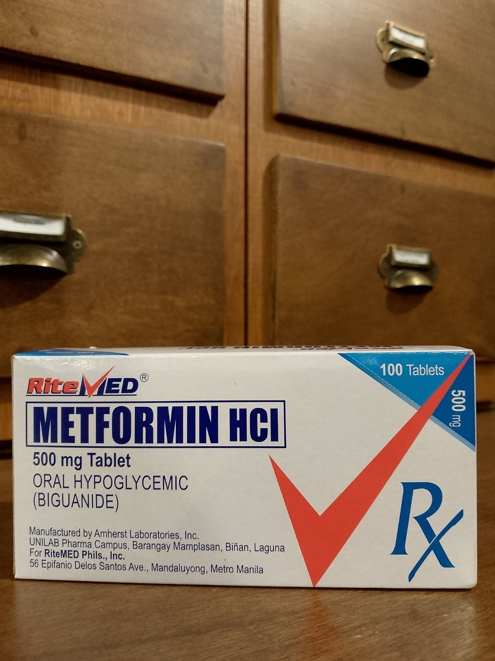 Metformin Hydrochloride (RiteMed) 500mg Tablet – Meds for All