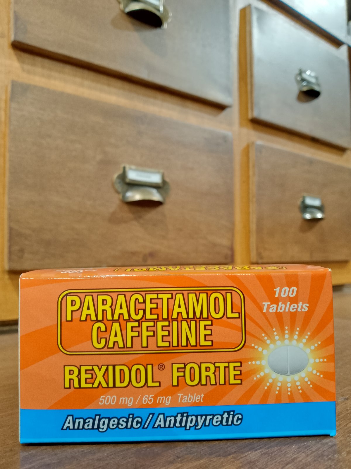 Paracetamol +Caffeine (Rexidol Forte) 500mg/ 65mg Tablet