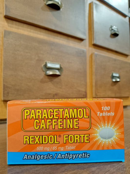 Paracetamol +Caffeine (Rexidol Forte) 500mg/ 65mg Tablet