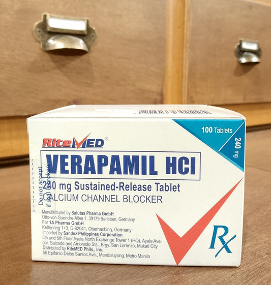 Verapamil (RiteMed) 240mg, Tablet