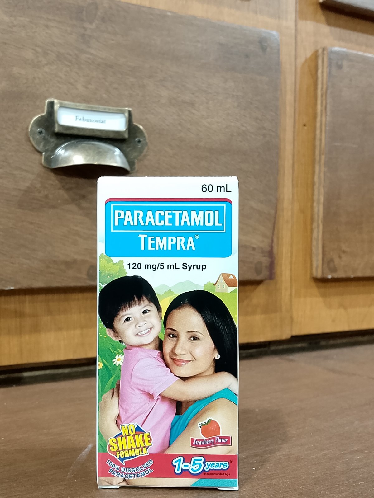 Paracetamol [Tempra] Strawberry 120 mg/5 mL, Syrup, 60 mL