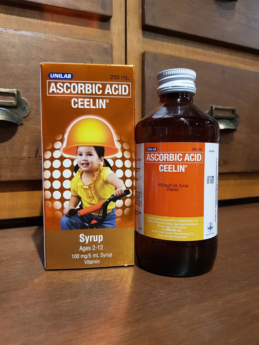 Ascorbic Acid (Ceelin) 100mg/5mL, 250mL. Syrup
