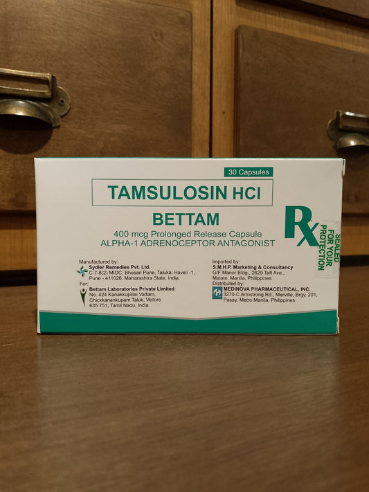 Tamsulosin HCl (Bettam) 400mcg Prolonged Release Capsule