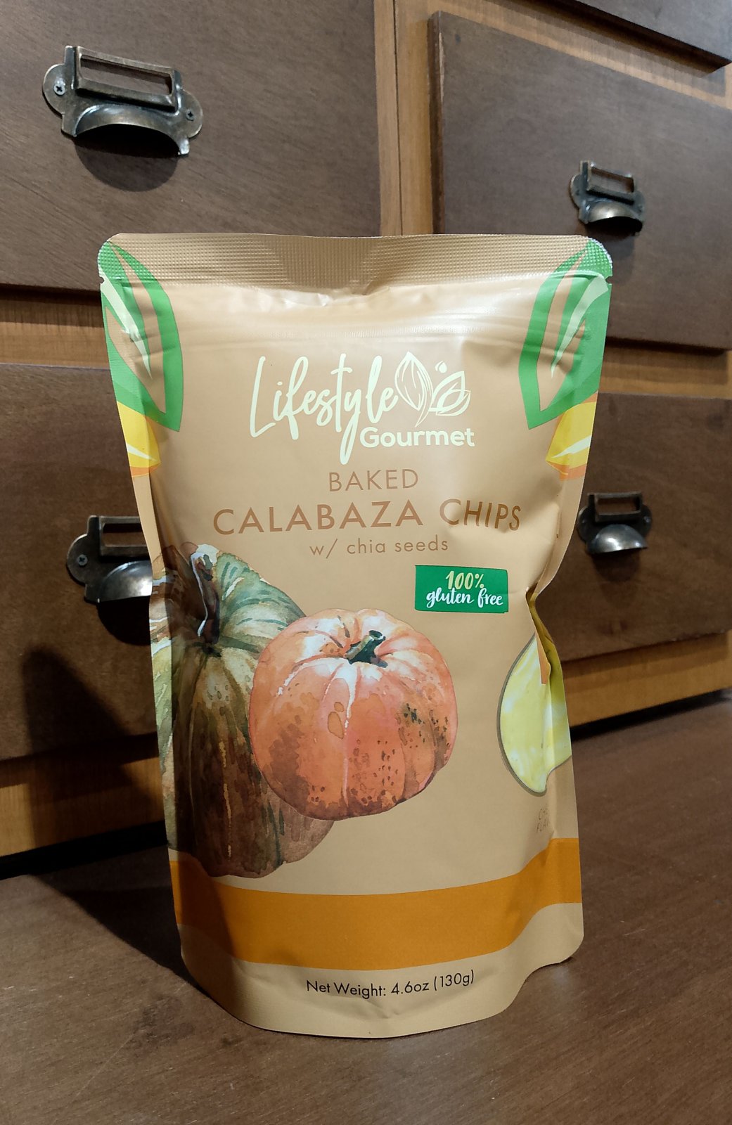 LSG Baked Calabaza Chips (Cheese)