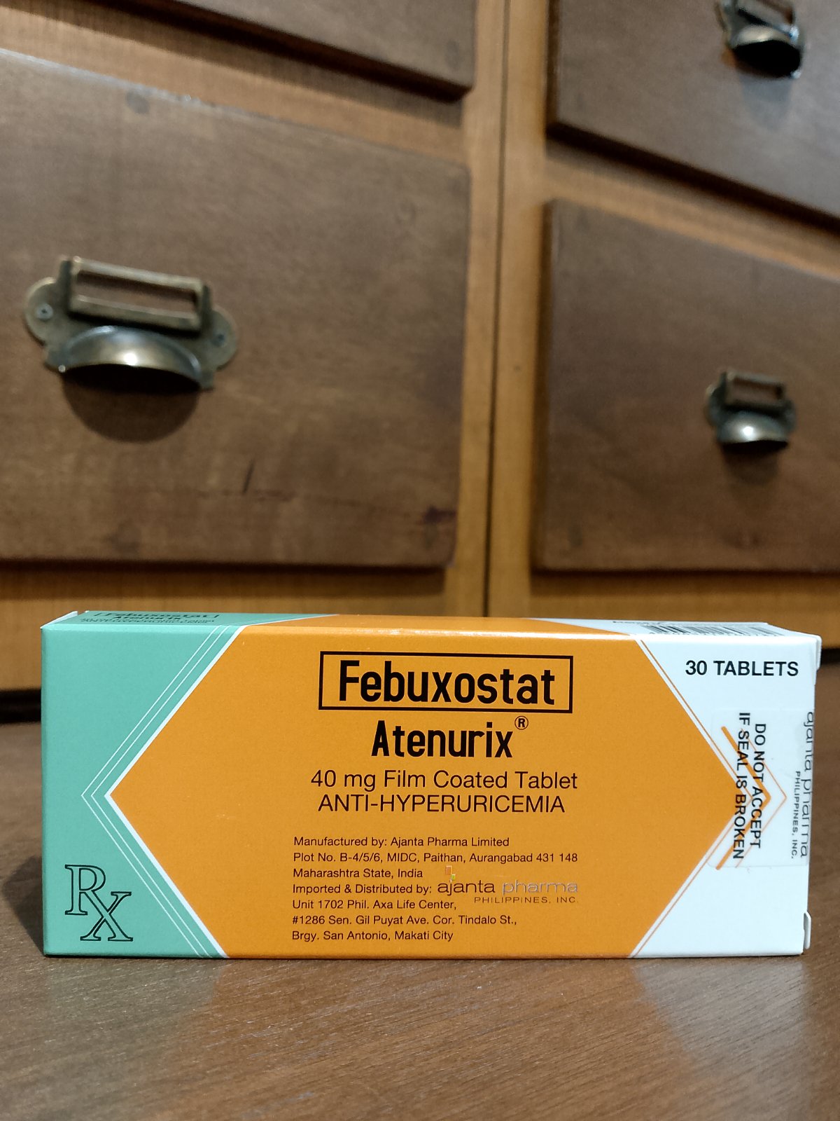 Febuxostat (Atenurix) 40mg FC tab