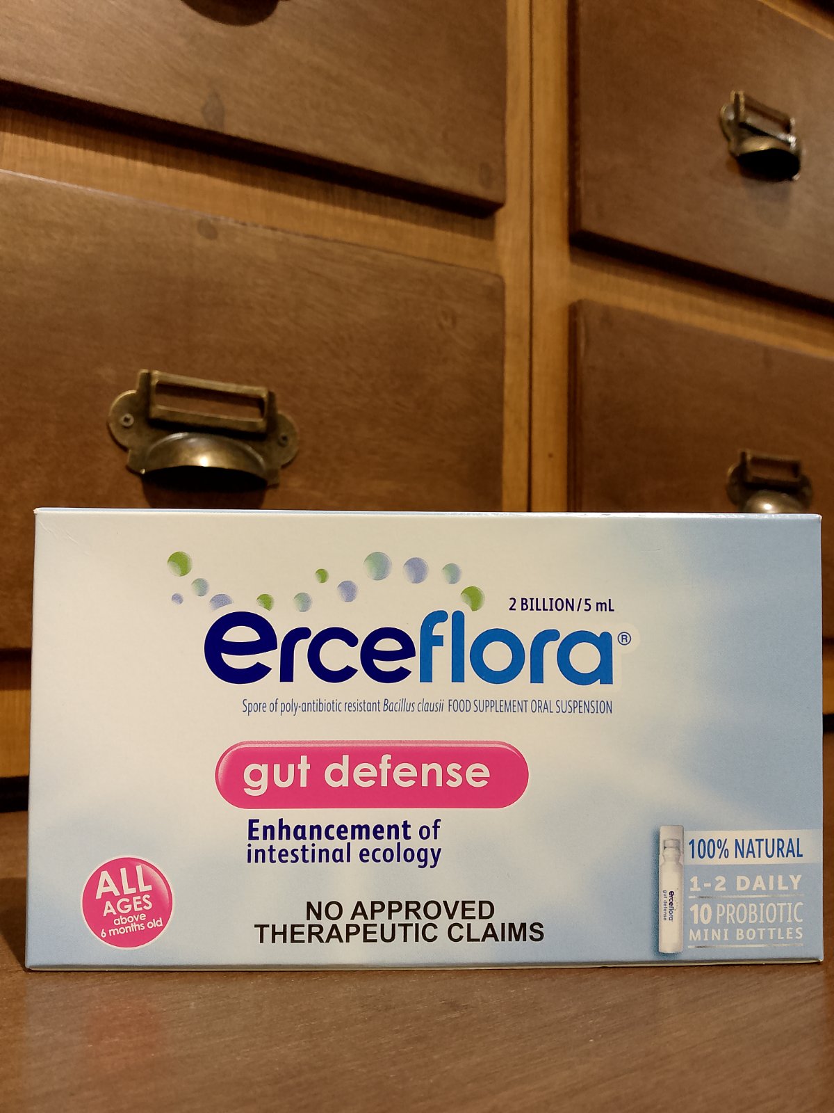 Bacillus Clausii (Erceflora Gut Defense) 2 Billion/5mL suspension ...