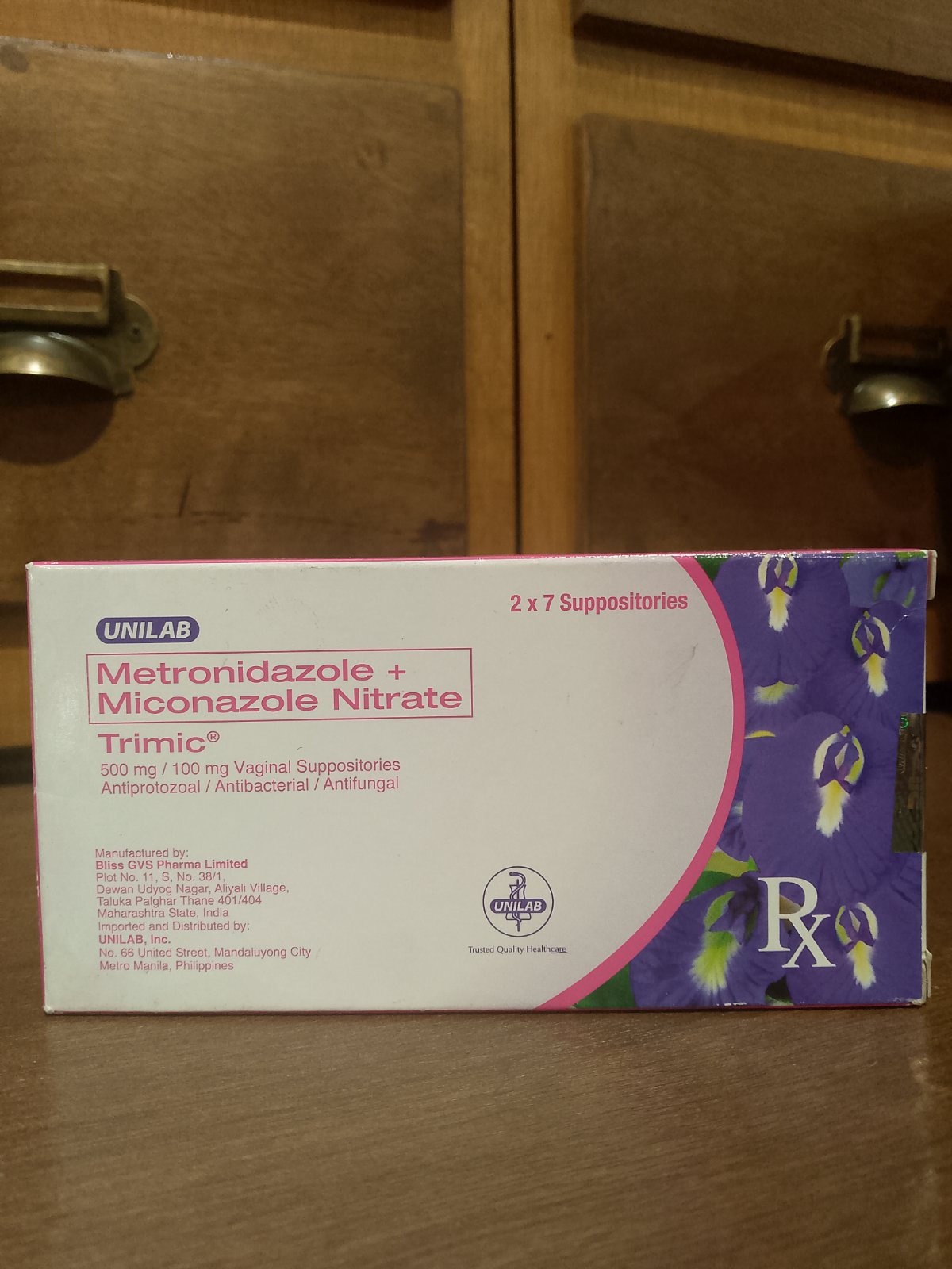 Metronidazole + Miconazole (Trimic) 500mg/100mg Vaginal Suppository