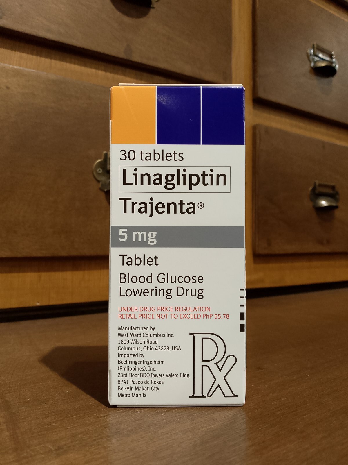 Linagliptin [Trajenta] 5 mg Tablet