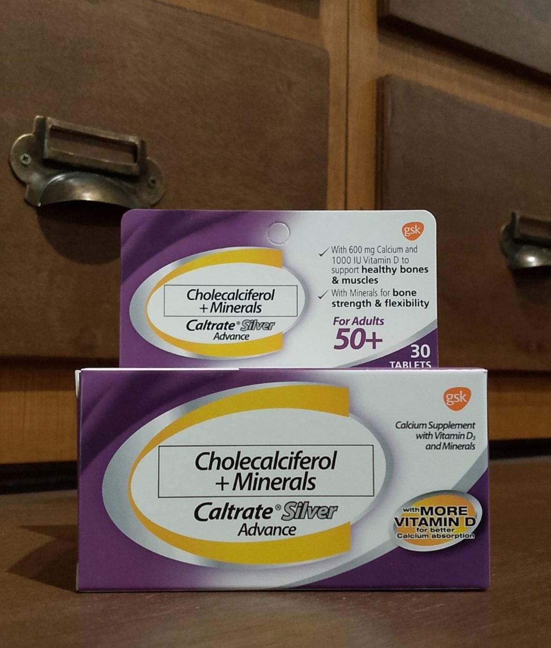 Cholecalciferol + Minerals (CALTRATE SILVER ADVANCE) Film-Coated Tablet Bottle 30's