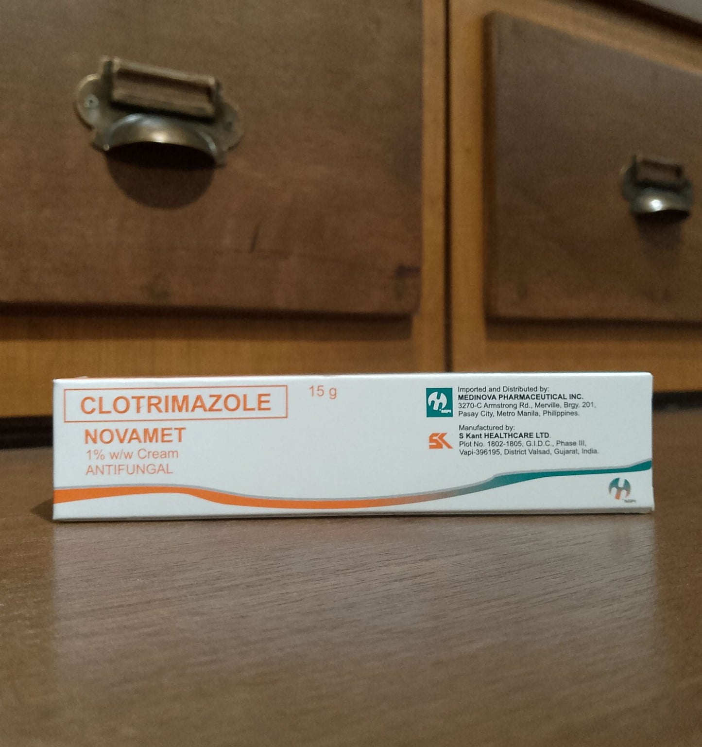 Clotrimazole (Novamet) 15g 1% w/w Cream Antifungal