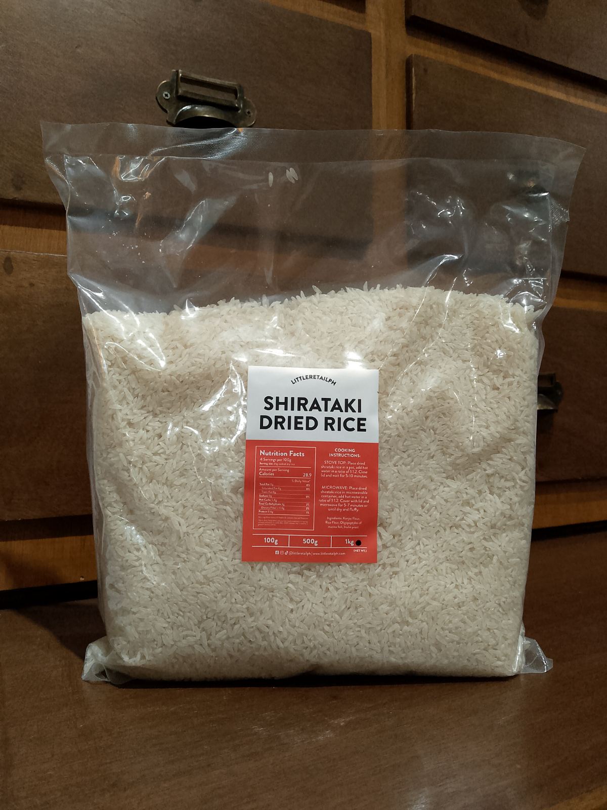 Little Retail Dried Shirataki Rice (1 kilo)