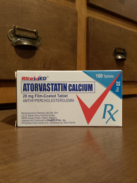 Atorvastatin Calcium (Ritemed) 20mg Film-Coated Tablet