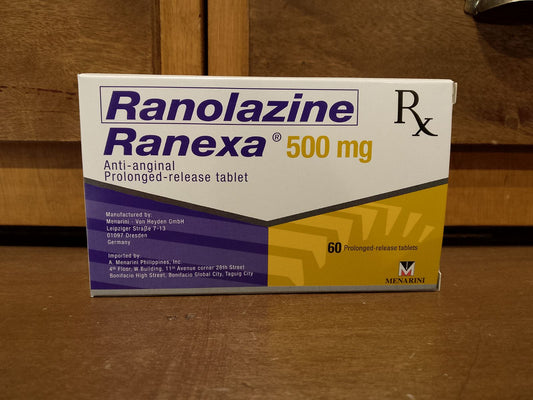 Ranolazine [Ranexa] 500 mg Tablet