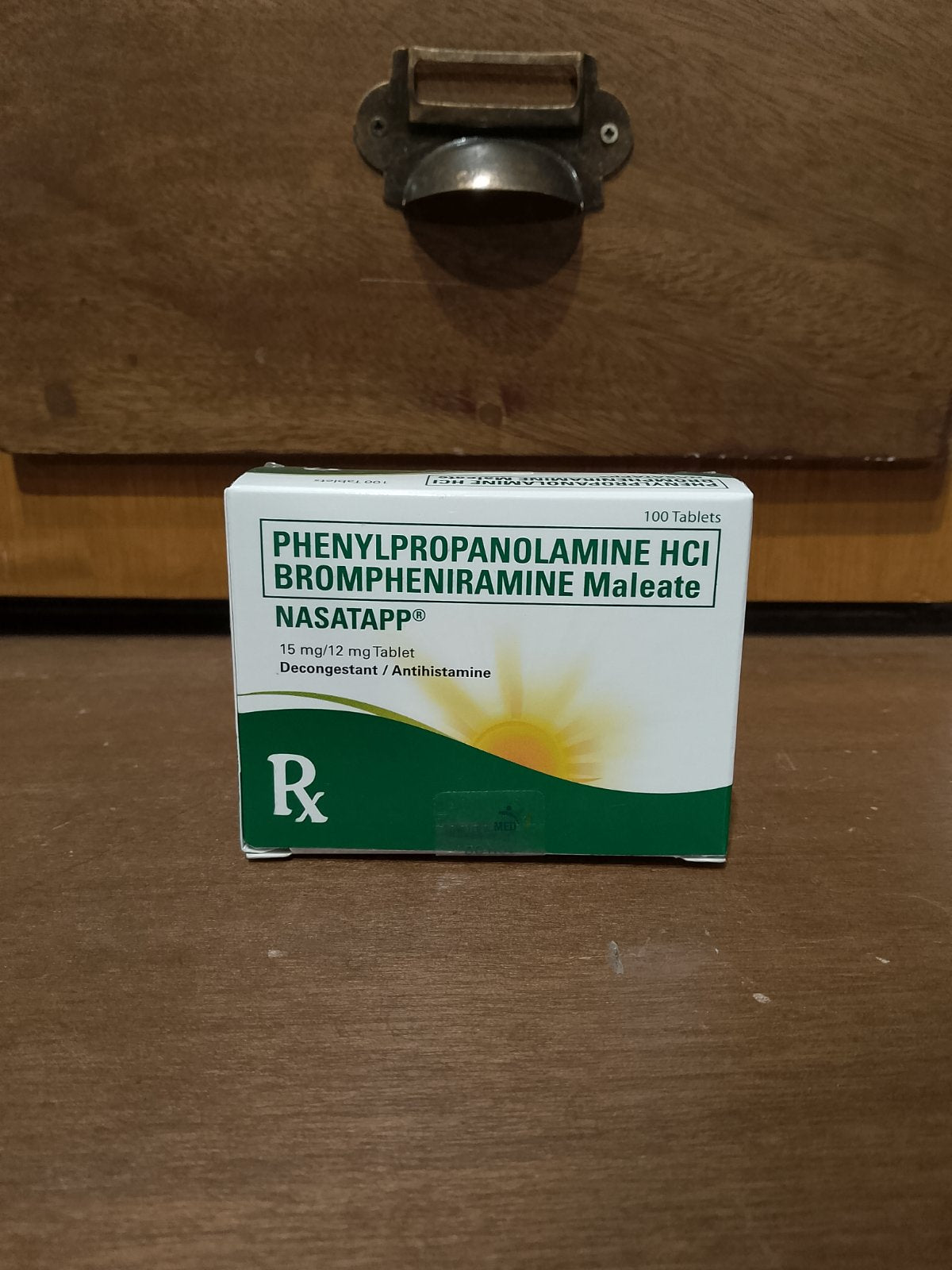 Phenylpropanolamine + Brompheniramine (Nasatapp) 15mg/12mg Tablet