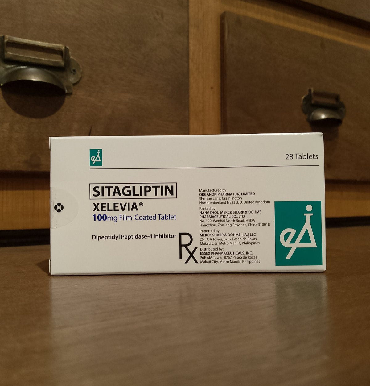 Sitagliptin (Xelevia) 100mg Film Coated Tablet