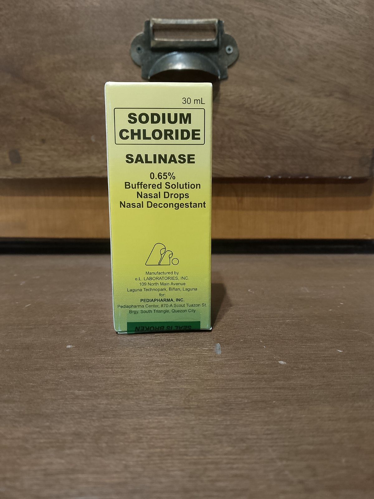 Sodium chloride (Salinase) 0.65% NaCl Nasal Drops