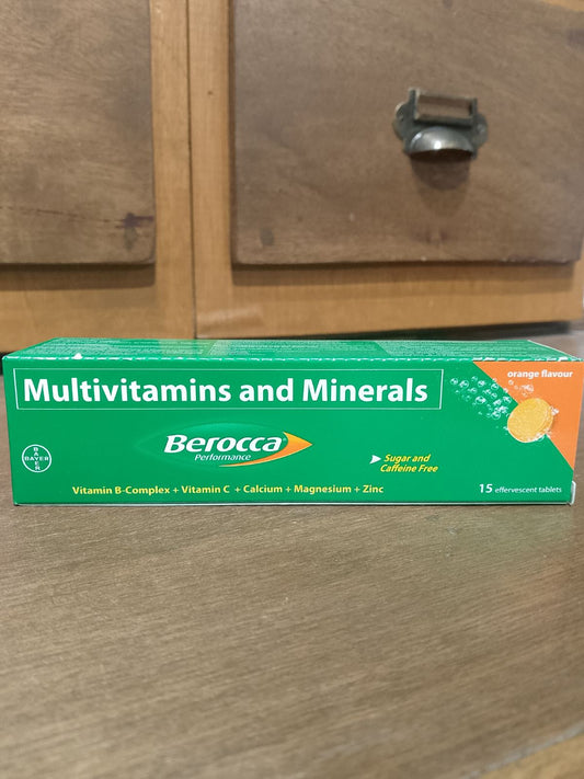 Multivitamins and Minerals (Berroca) Effervescent Tablet Orange Flavor(15s)
