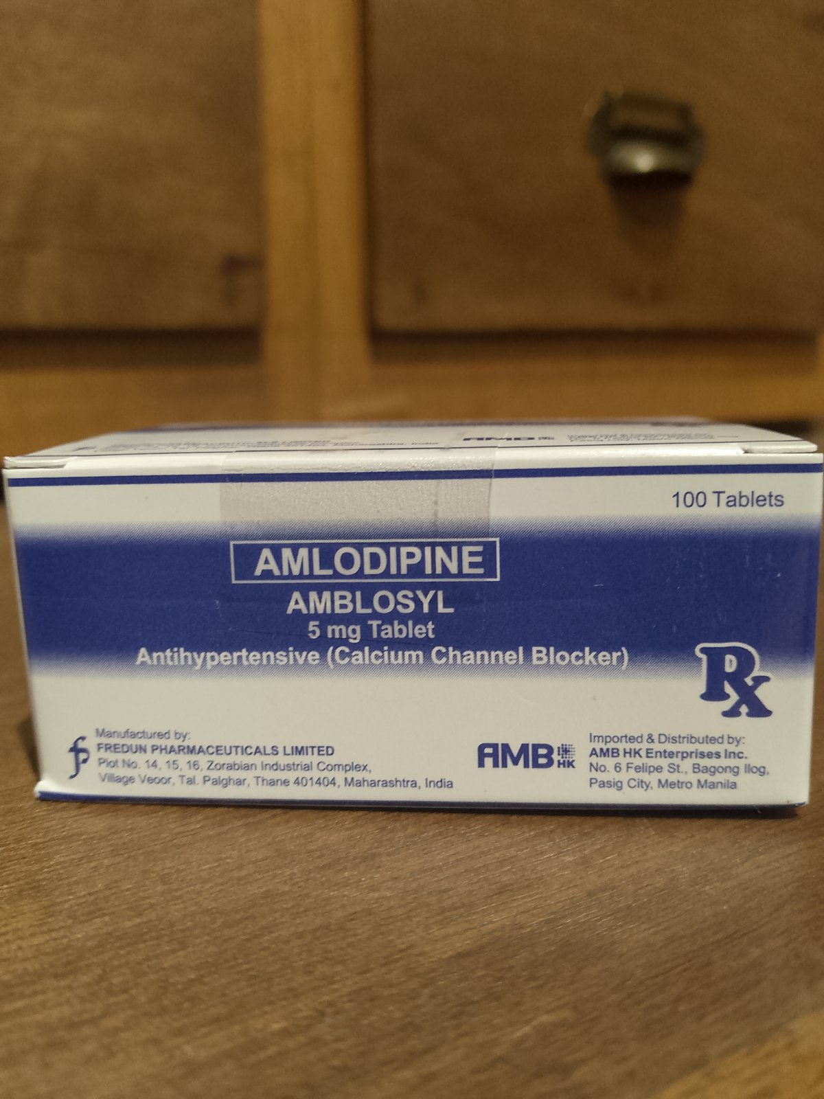 Amlodipine (Amblosyl) 5mg Tablet