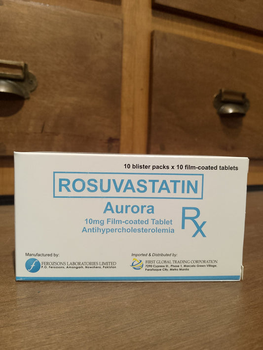 Rosuvastatin (Aurora) 10mg Film-Coated Tablet