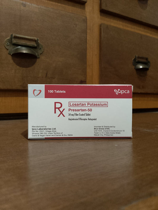 Losartan Potassium (Presartan-50) 50mg Tablet