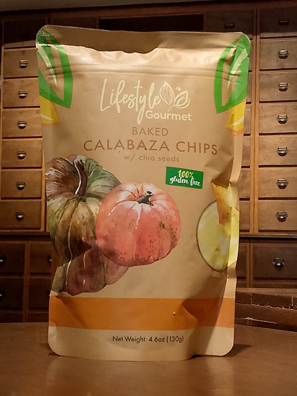 LSG Baked Calabaza Chips (Cheese)